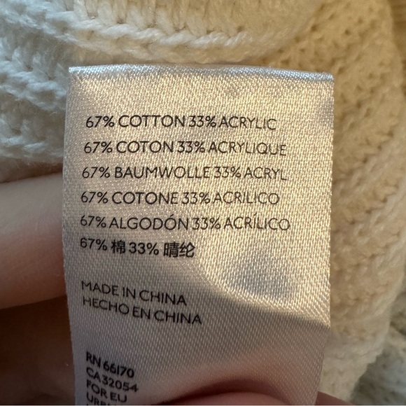 Urban Outfitters Ivory Button Up Cropped Knit Cardigan - Picture 6 of 6